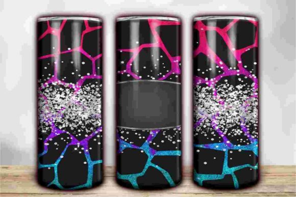 Download Bright Glitter Animal Print Tumbler - Premium Resources